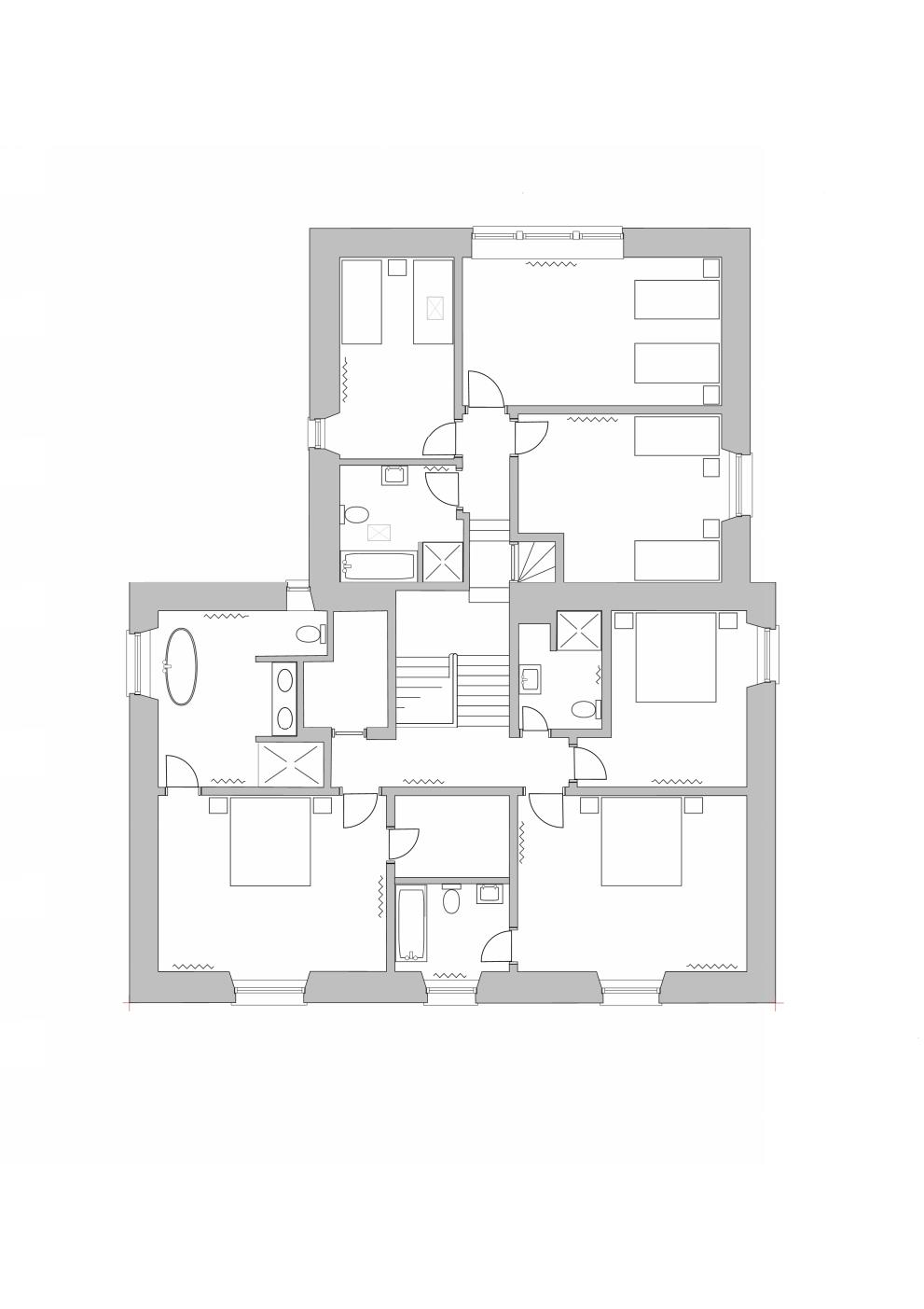Balgedie House upstairs floor plan